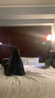 SELF BONDAGE BREATHPLAY IN PLASTIC BAG CUM